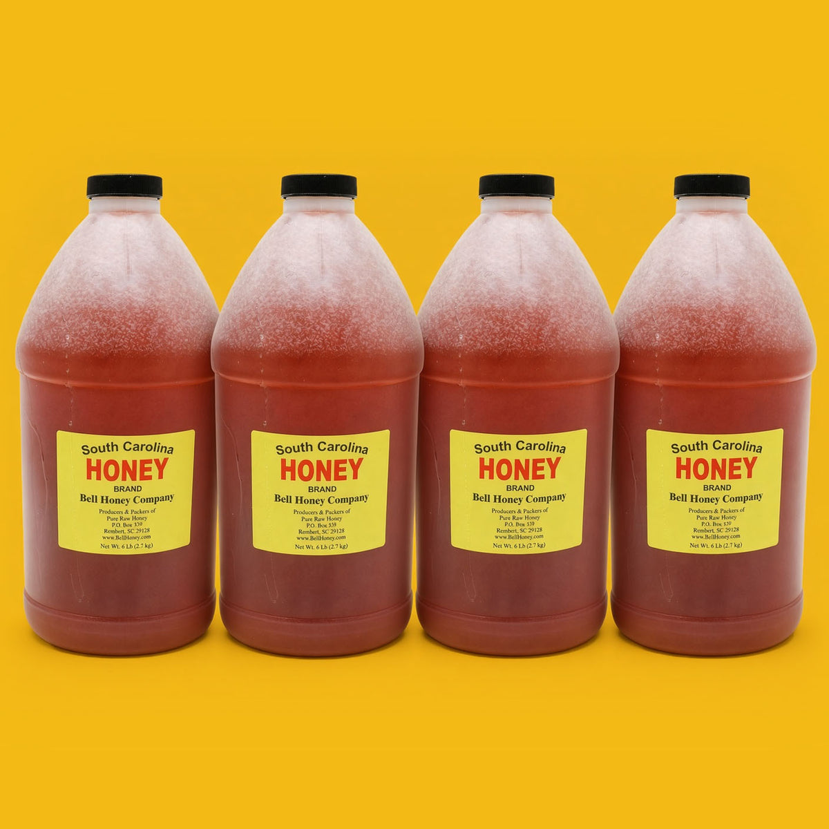 4 Pack of Half Gallon Wildflower Honey