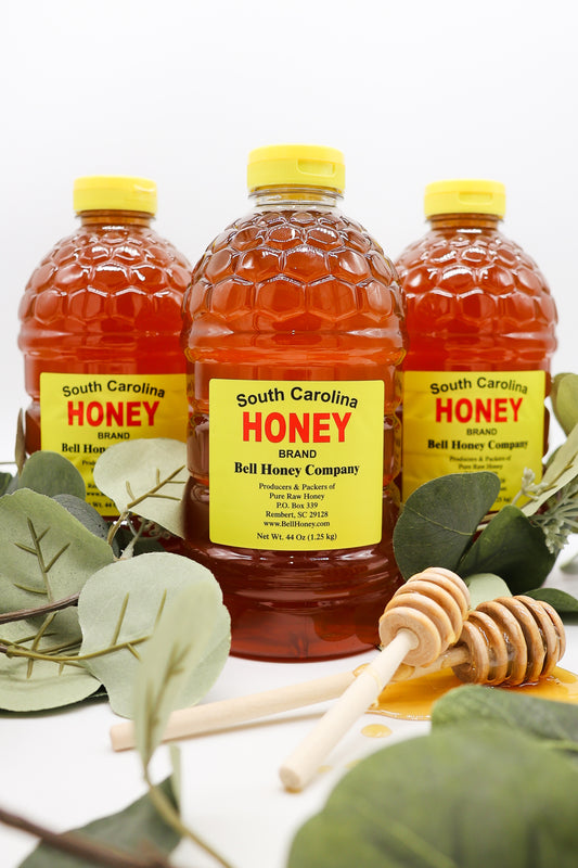 Case (12) - Quart Jug 44oz Raw Wildflower Honey