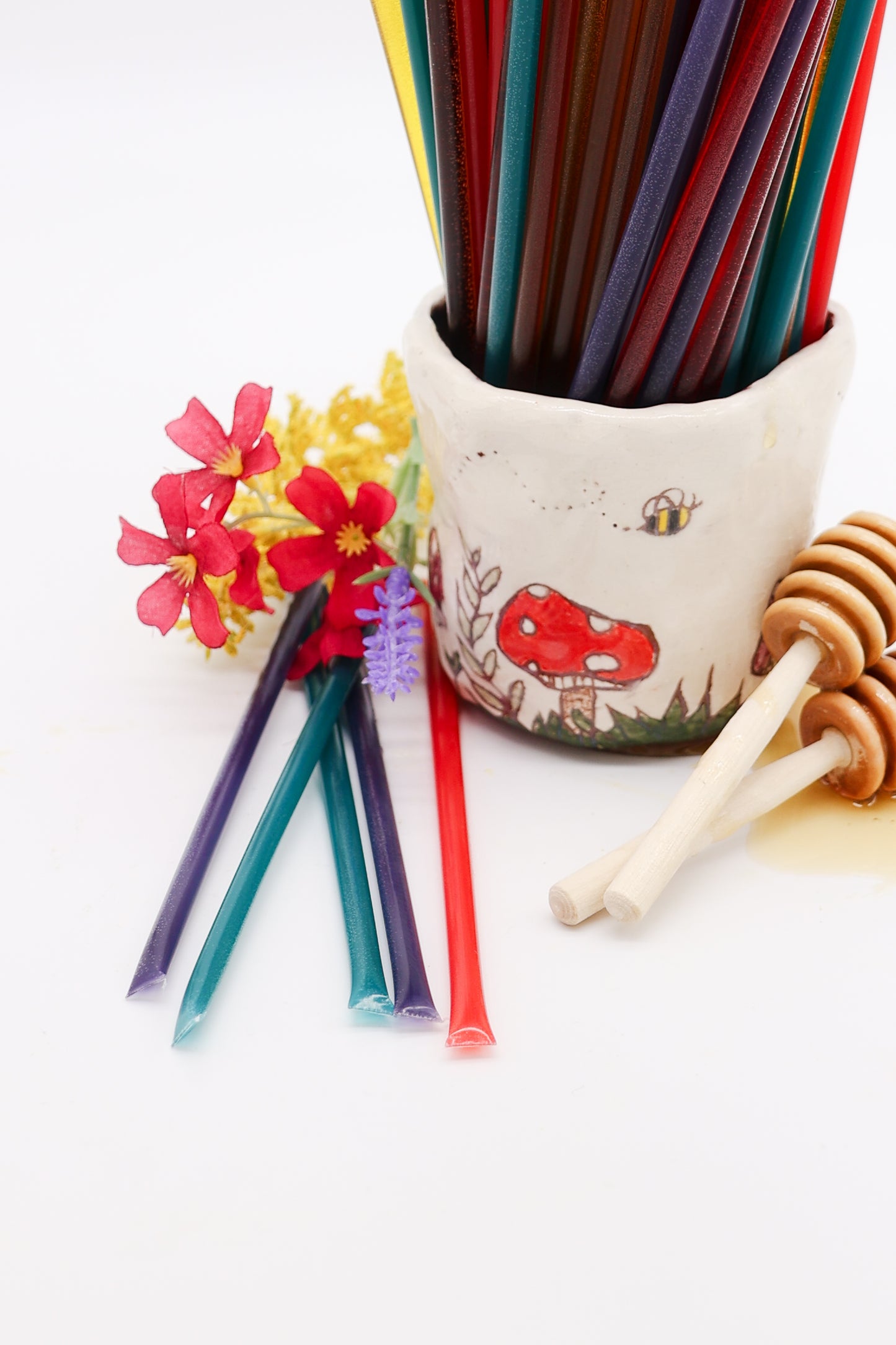 Variety Flavors Wildflower Honey Straws
