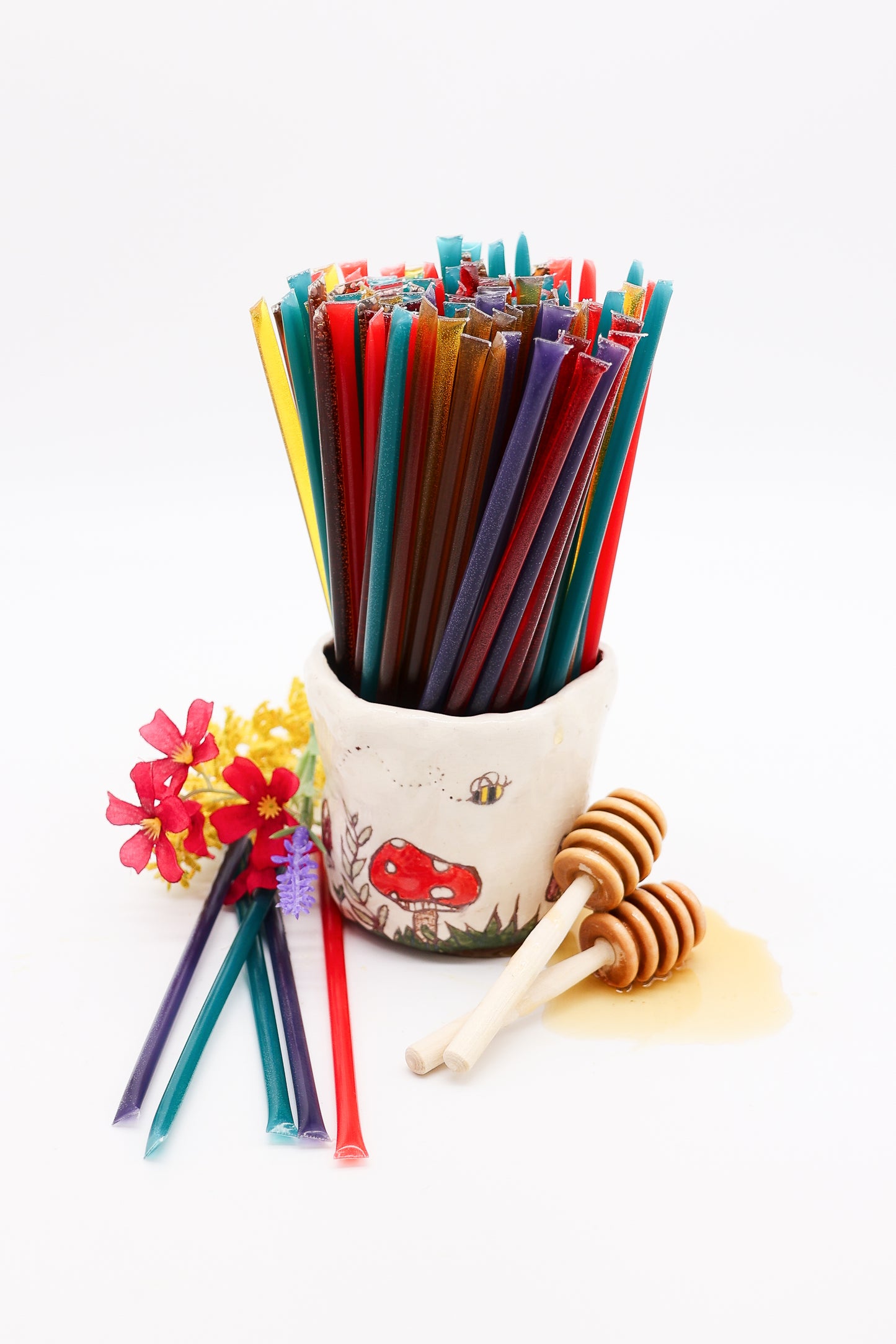 Variety Flavors Wildflower Honey Straws
