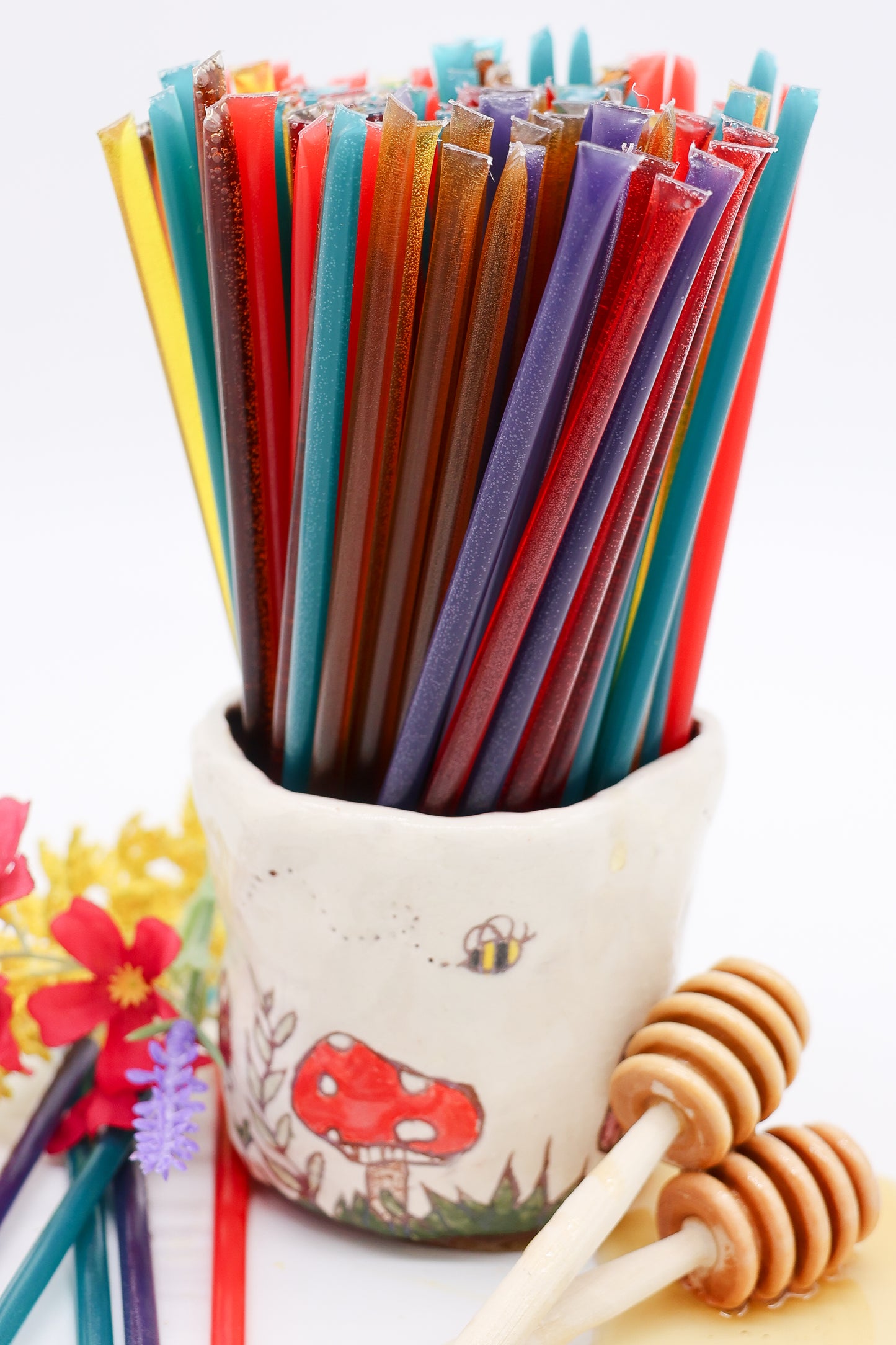 Variety Flavors Wildflower Honey Straws