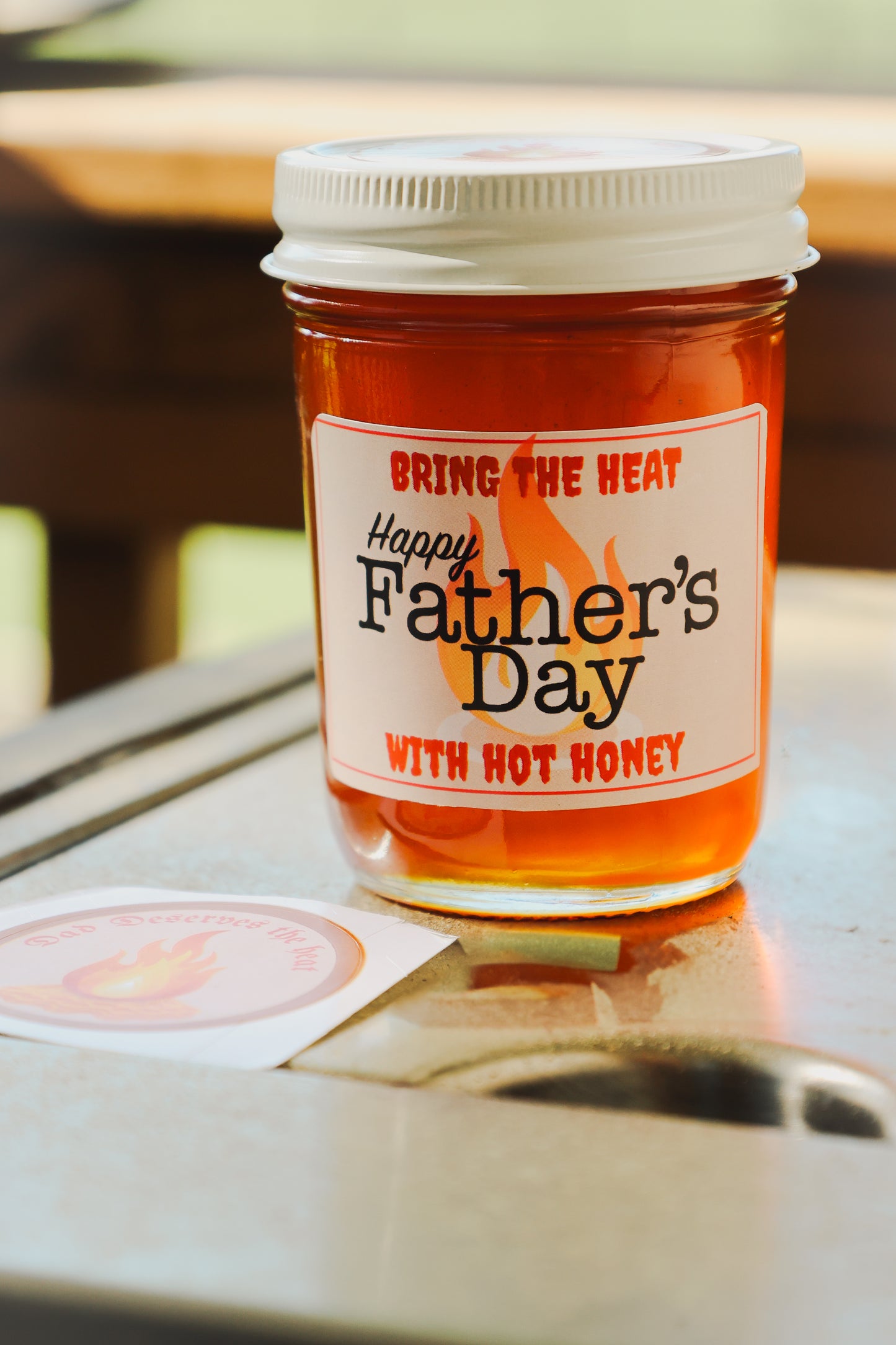 Happy Father's Day Hot Honey Jar