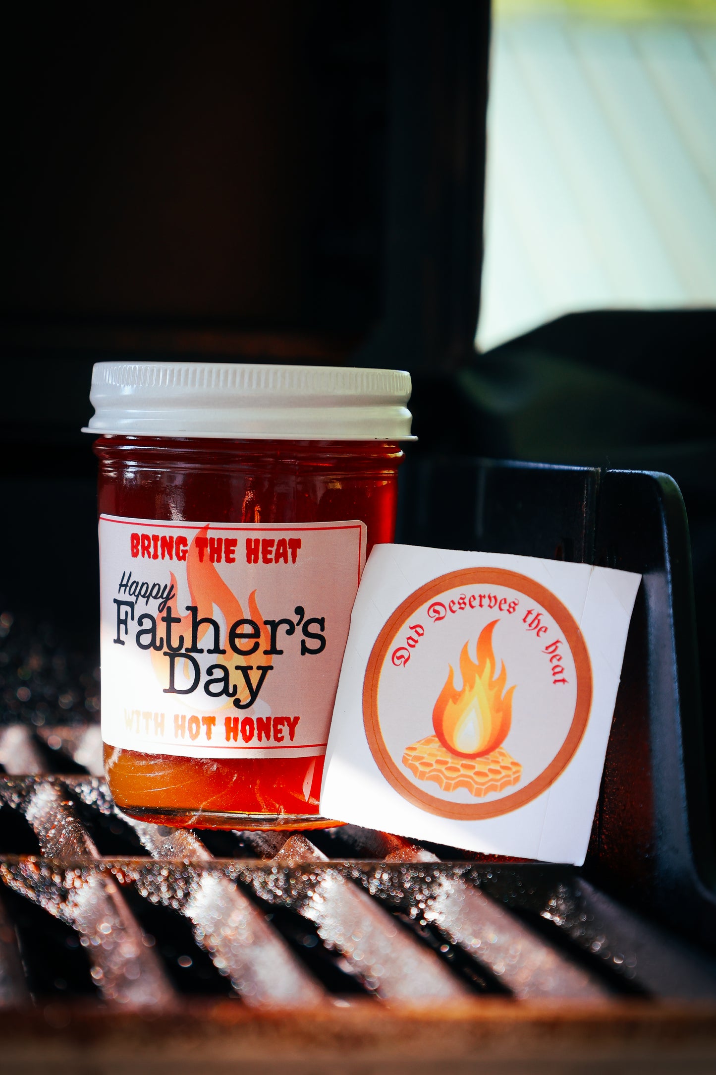 Happy Father's Day Hot Honey Jar