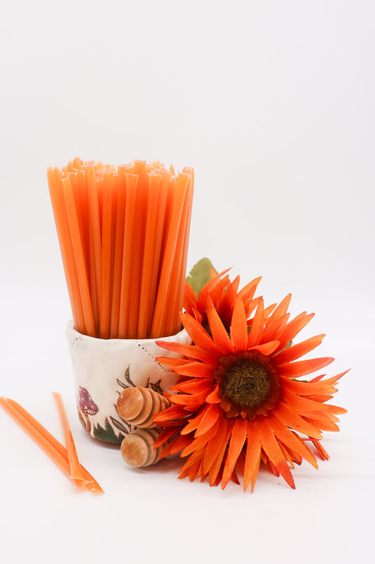 Peach- Flavored Honey Straw