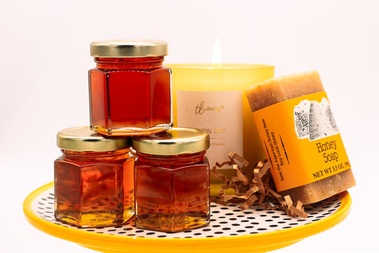 Case (24)- Mini Hexagon Honey Jars