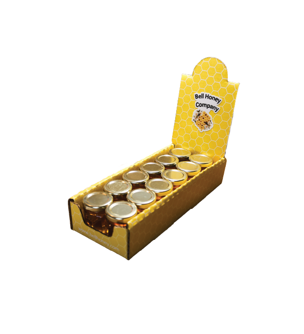 12 Mini Honey Jars Box