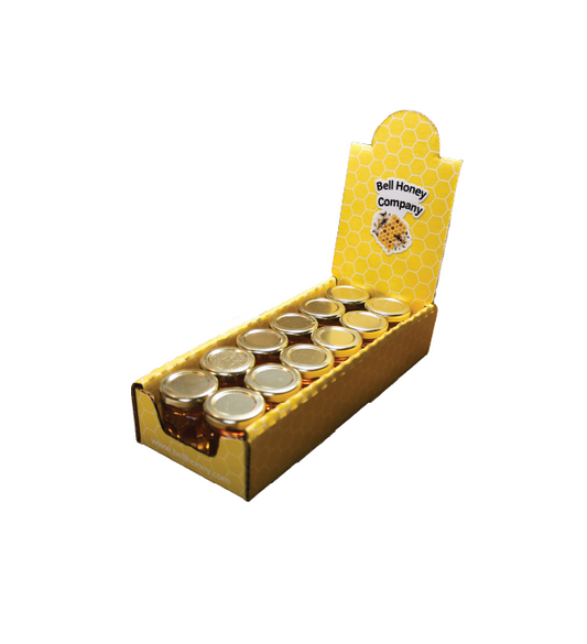 12 Mini Honey Jars Box