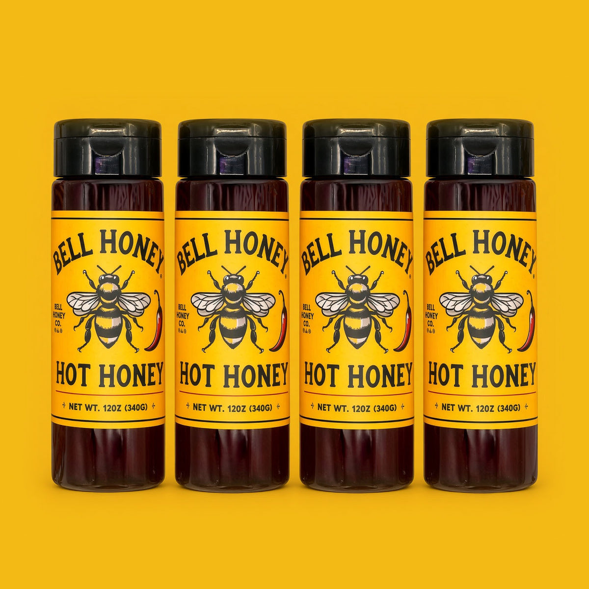 4 Pack of Hot Honey