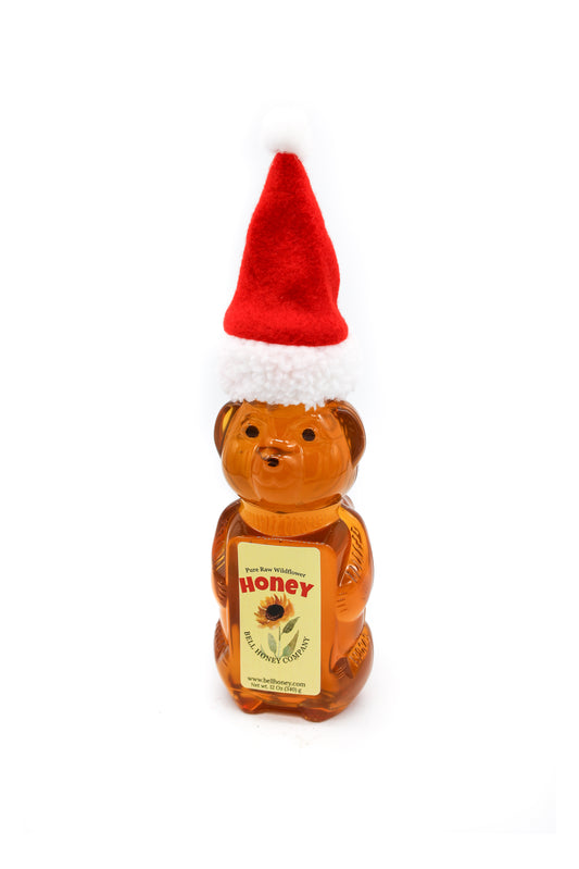 12oz Honey Bear Wildflower- Santa Honey Bear