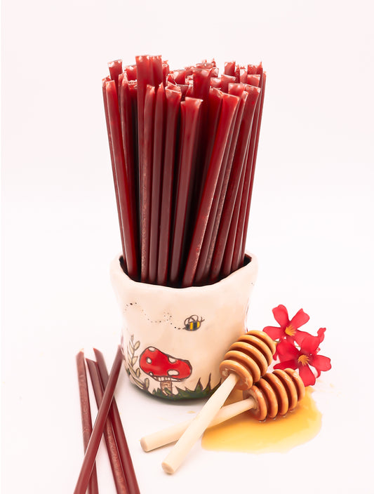 Cherry Straws—Cherry-Flavored Honey Sticks