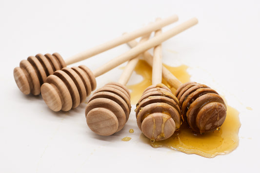 6-Inch Wooden Honey Dipper Sticks