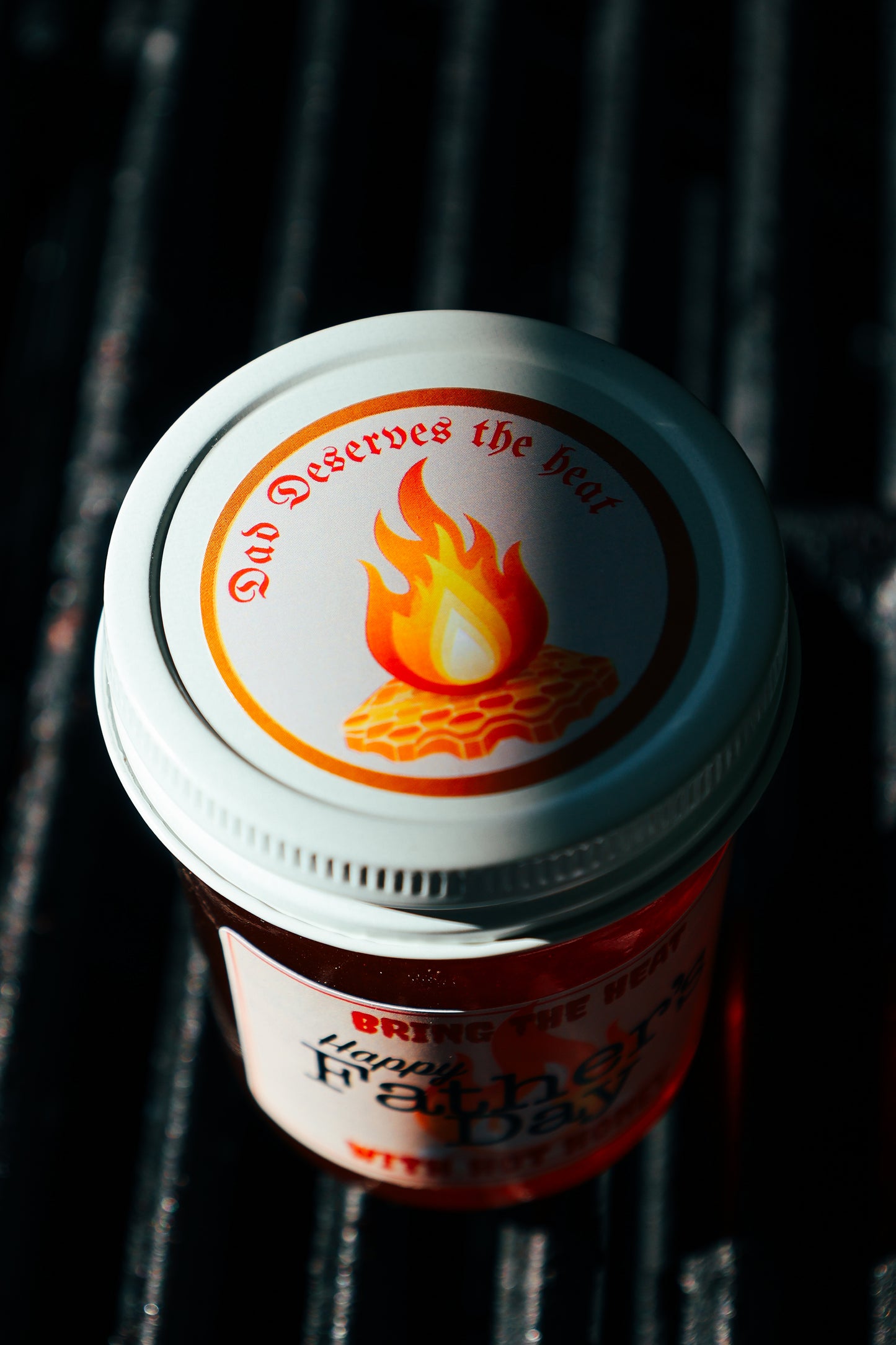 Happy Father's Day Hot Honey Jar