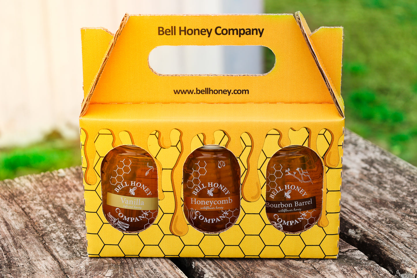 Infused Honey Trio – Queenline Collection (3-Pack, 8oz Jars)