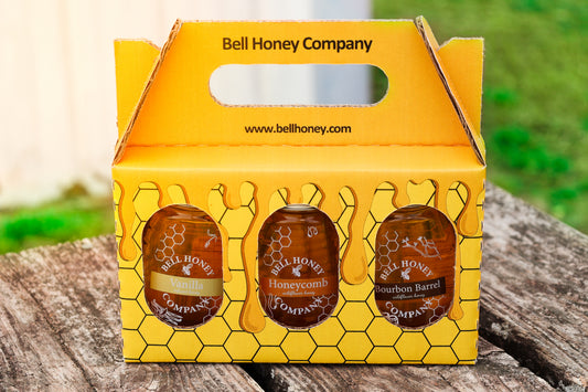 Infused Honey Trio – Queenline Collection (3-Pack, 8oz Jars)